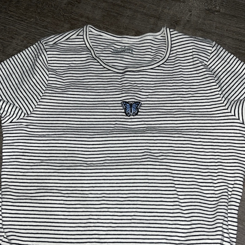 stripe hollister tee
